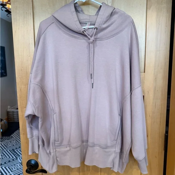 FP Movement by Free People light purplish Hoodie sweatwith Pink and White Design - Picture 2 of 7